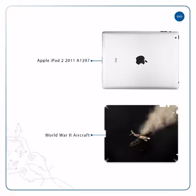 برچسب پوششی ماهوت مدل World War II Aircraft مناسب برای تبلت اپل iPad 2 2011 A1397