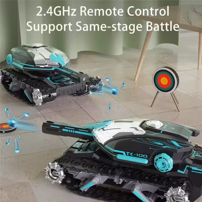 تانک بازی کنترلی مدل تیرپرتابی ژله ای کد HD5000