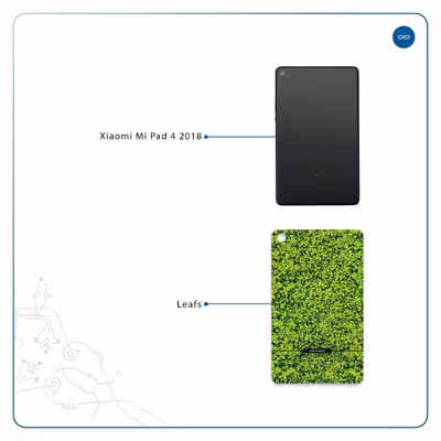 برچسب پوششی ماهوت مدل Leafs مناسب برای تبلت شیائومی Mi Pad 4 2018