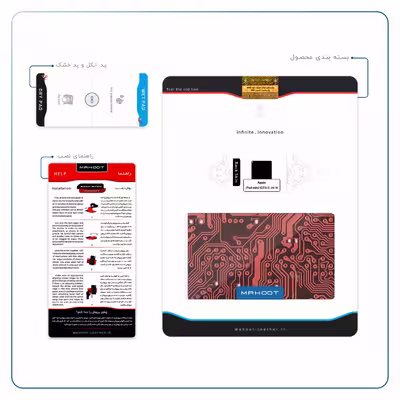 برچسب پوششی ماهوت مدل Red Printed Circuit Board مناسب برای تبلت اپل iPad mini (GEN 5) 2019 A2125