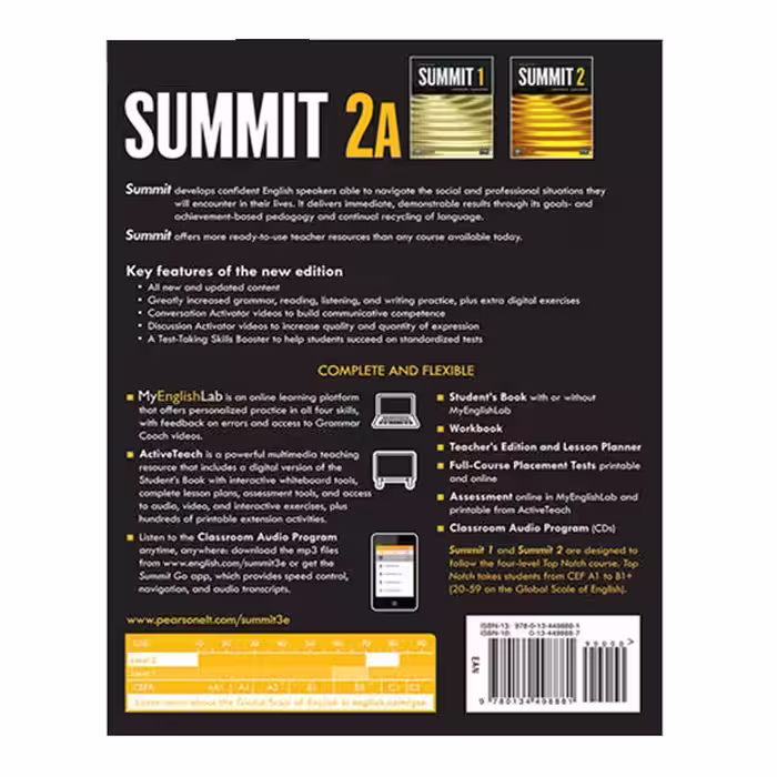 کتاب Summit 2A Third Edition اثر Joan Saslow and Allen Ascher انتشارات Pearson