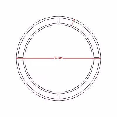 ساعت دیواری آرام مدل سه بعدی فلزی کد 6013