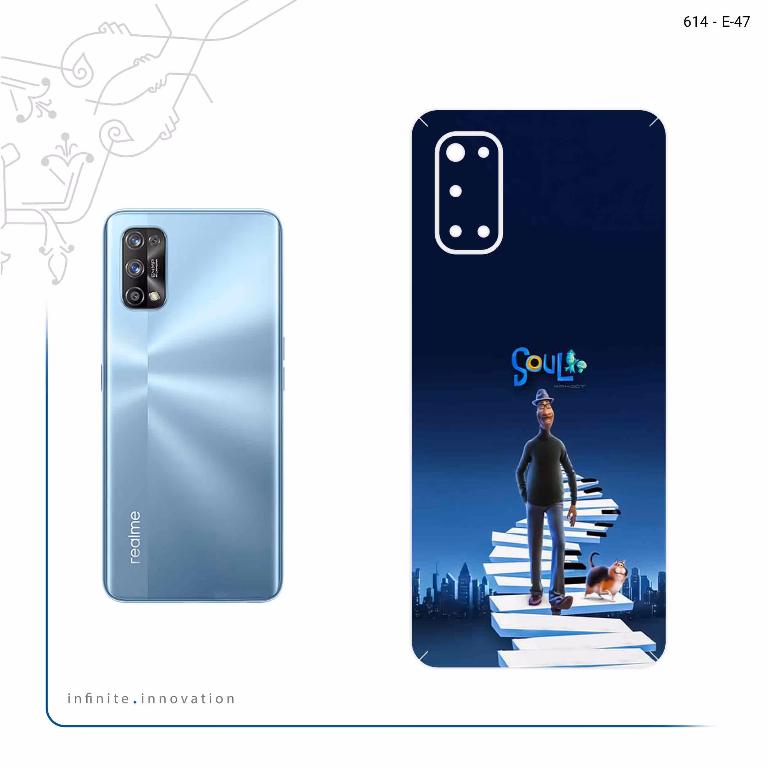 برچسب پوششی ماهوت مدل soul مناسب برای گوشی موبایل ریلمی 7 Pro