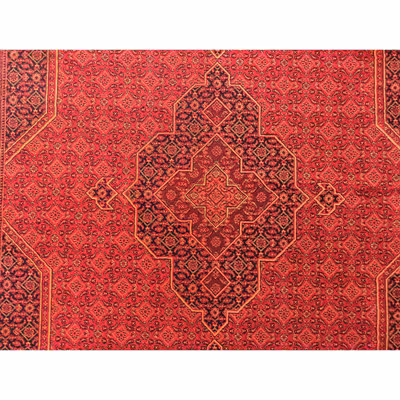 فرش ماشینی زمرد مشهد مدل کهنه نما زمینه لاکی