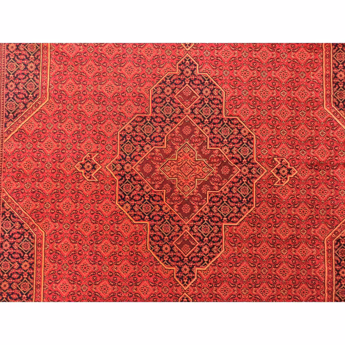 فرش ماشینی زمرد مشهد مدل کهنه نما زمینه لاکی