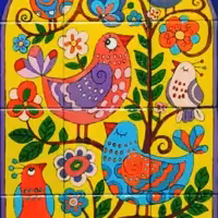 تابلو کاشی طرح فانتزی مدل E77