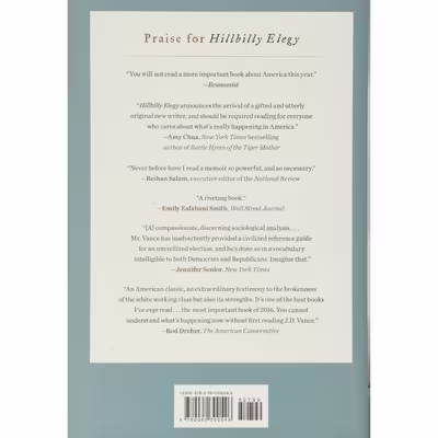 کتاب Hillbilly Elegy اثر J. D. Vance انتشارات Harper