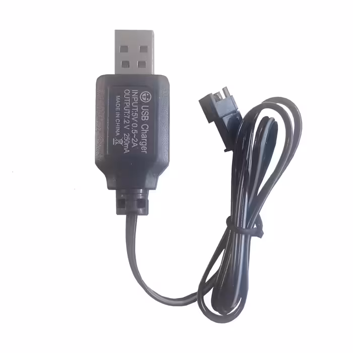 شارژر باتری ماشین کنترلی مدل 7.2V_USB_SM به همراه سوکت SM دو پین