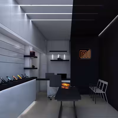 چراغ دیواری نئون دیزاین مدل Xiaomi-BL_ORG