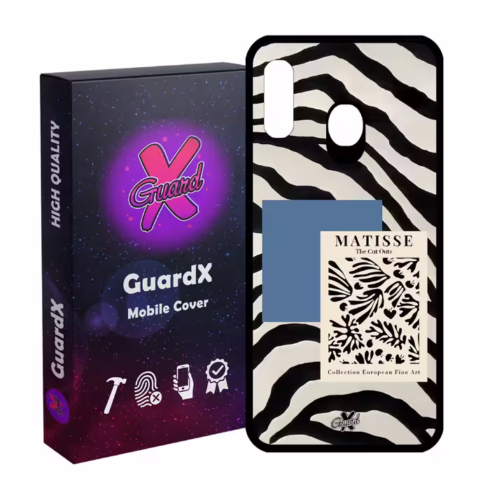 کاور گارد ایکس طرح Zebra مدل Glass10568 مناسب برای گوشی موبایل سامسونگ Galaxy A30/A20/M10S