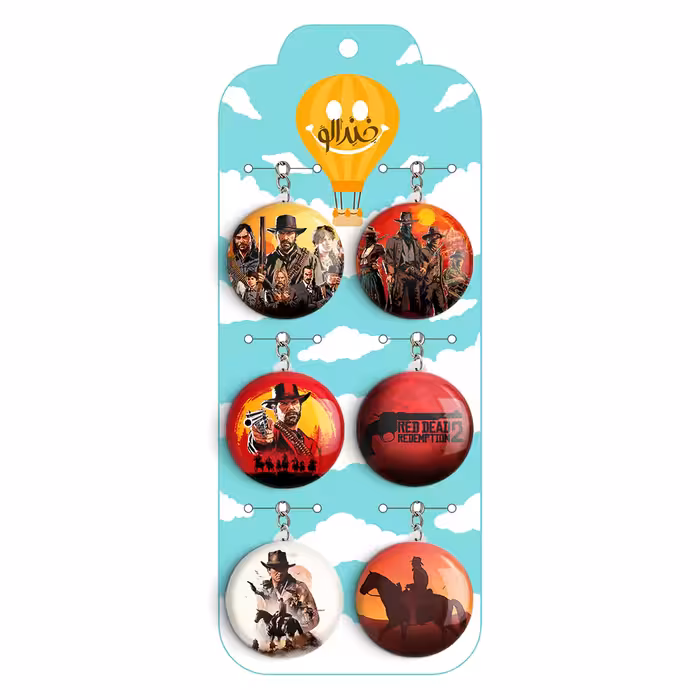 جاکلیدی خندالو مدل رد دد کد 359A مجموعه 6 عددی