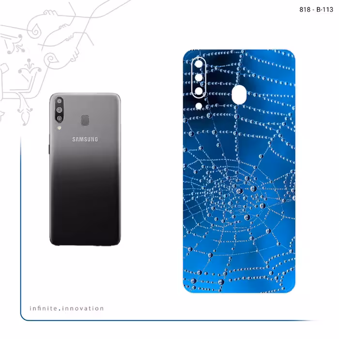 برچسب پوششی ماهوت مدل Spider web مناسب برای گوشی موبایل سامسونگ Galaxy M30