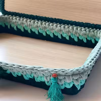  سبد قلاب بافی تریکو مژگان مدل سجاده