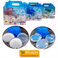 ست حمام لوکس Shower Set شامل سنگ پا، لیف و برس HHM-013