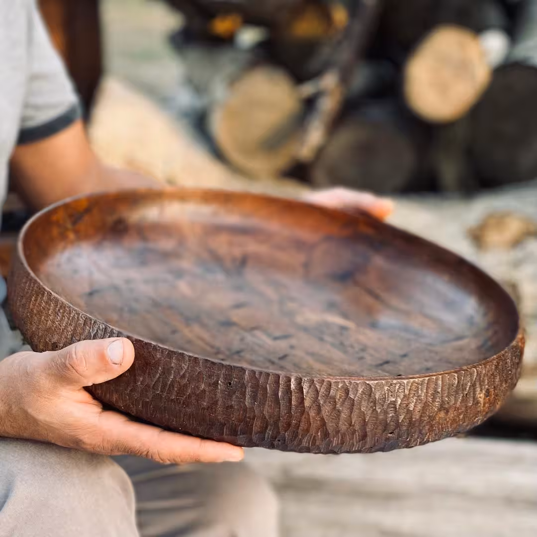 ظرف چوبی پذیرایی بلوط کد 0100101