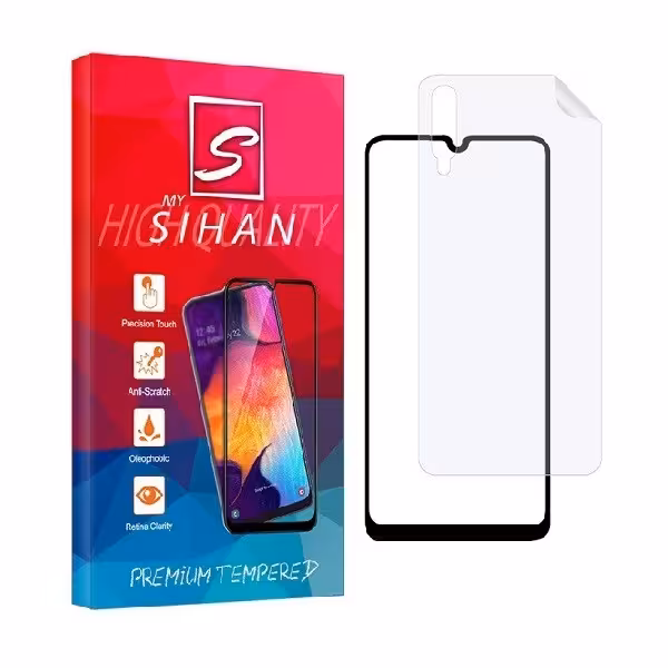 محافظ صفحه نمایش مای سیحان مدل 2FN مناسب برای گوشی موبایل سامسونگ Galaxy A50s به همراه محافظ پشت گوشی