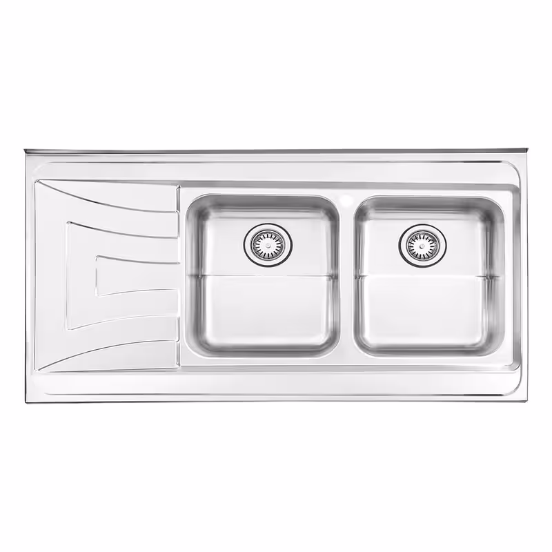 سینک ظرفشویی استیل البرز کد 736 روکار