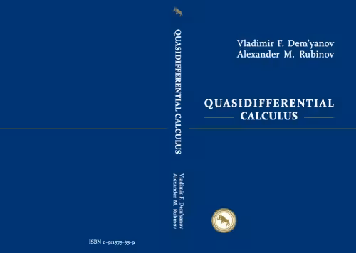 خرید و دانلود نسخه کامل کتاب Quasidifferential Calculus (Translations Series in Mathematics and Engineering)