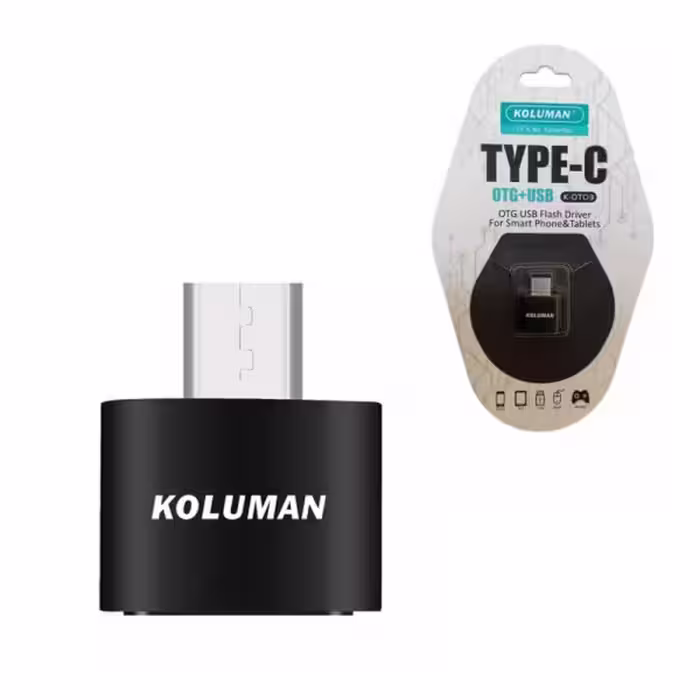 مبدل OTG تایپسی کلومن مدل KOLUMAN K-OT03 USB To Type-c
