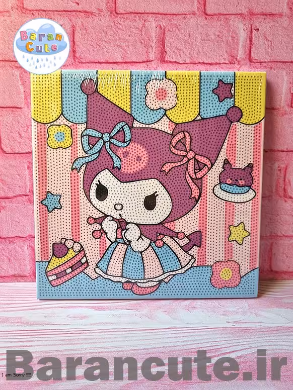 نقاشی الماسی بوم دار سایز بزرگ 30 در 30 سانت طرح کورومی 5