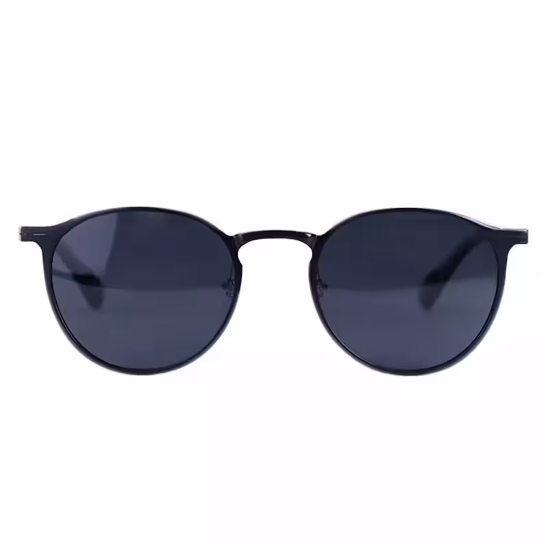 عینک آفتابی پلیس فریم گرد آلومینیومی مشکی 6103/1