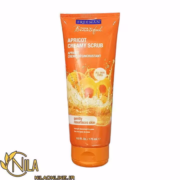 ماسک و اسکراب صورت فریمن Freeman مدل زردآلو APRICOT حجم 175 میلی‌لیتر