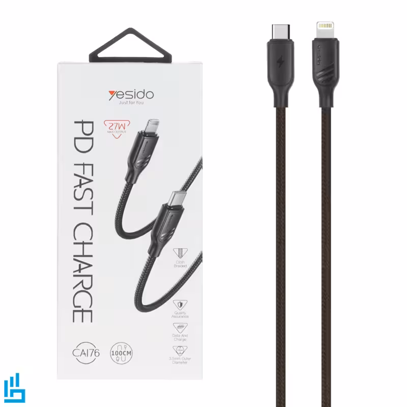 کابل تبدیل شارژ تایپ سی TypeC به لایتنینگ Lightning یسیدو CA176 Yesido