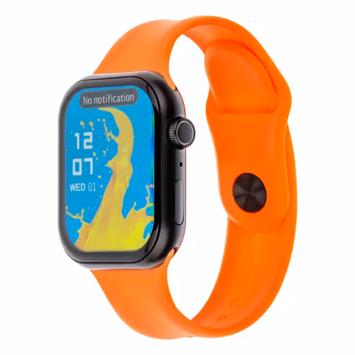 ساعت هوشمند 45 میلی‌متری کیوکویر مدل KW25 MAX series 10 با بند سیلیکونی | کالا مکس