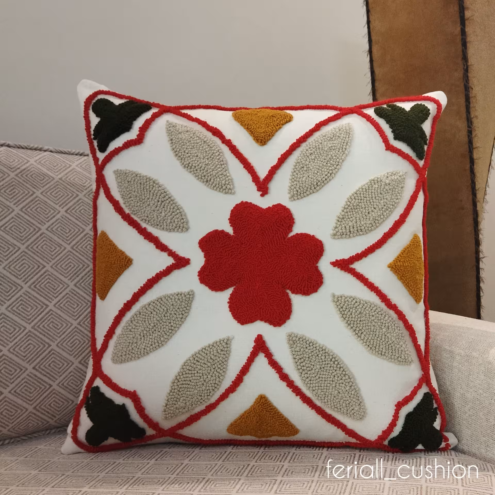 کاور کوسن پانچدوزی طرح سنتی 1 عدد