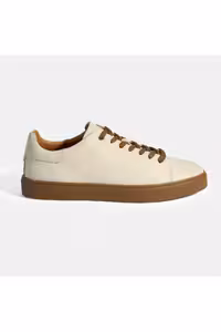 کفش های کژوال مردانه توری چرمی MONIKAR BEIGE Desa