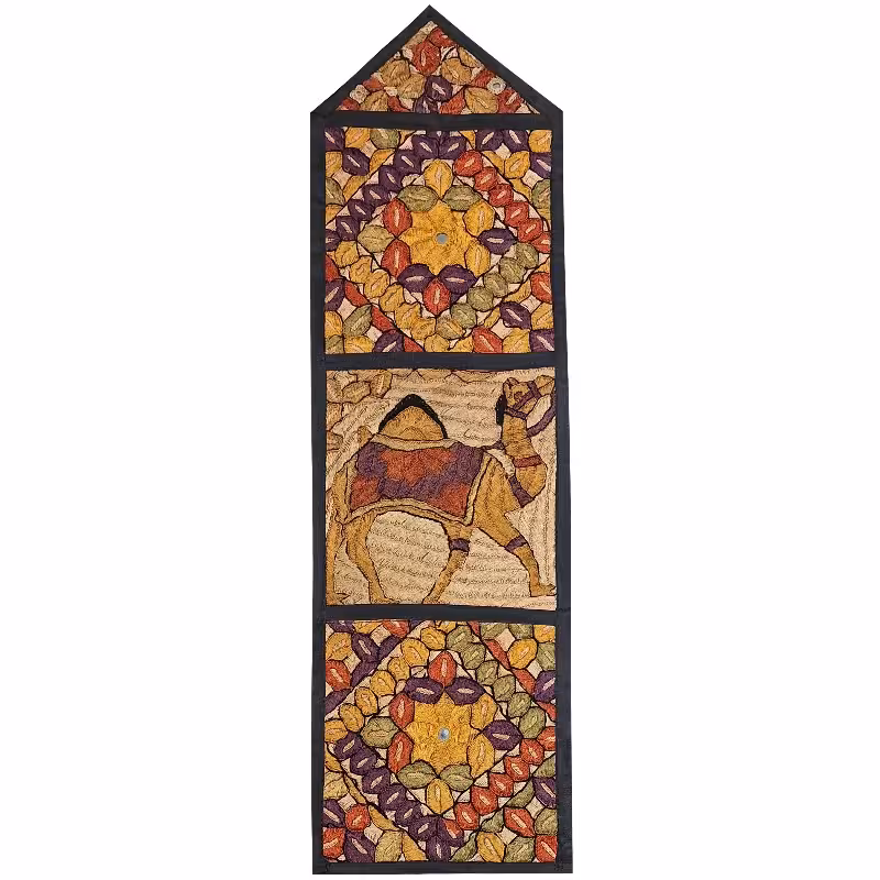 دیوارکوب 3 جیبه کد JAAB43 سوزن دوزی ابریشم