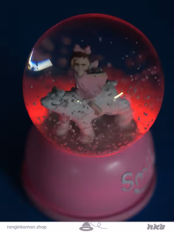 گوی موزیکال چراغدار کوچک A small light-up musical ball