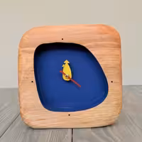 ساعت رومیزی ساده طرح چهار