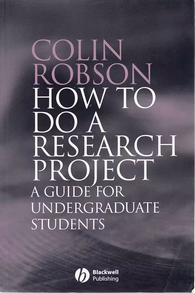 کتاب How to Do a Research Project A Guide for Undergraduate Students