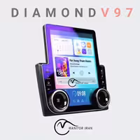 مانیتور اپتیما 12-2011 برند دایموند تسلایی 4 64 اپل کارپلی مدل V97 همراه با قاب