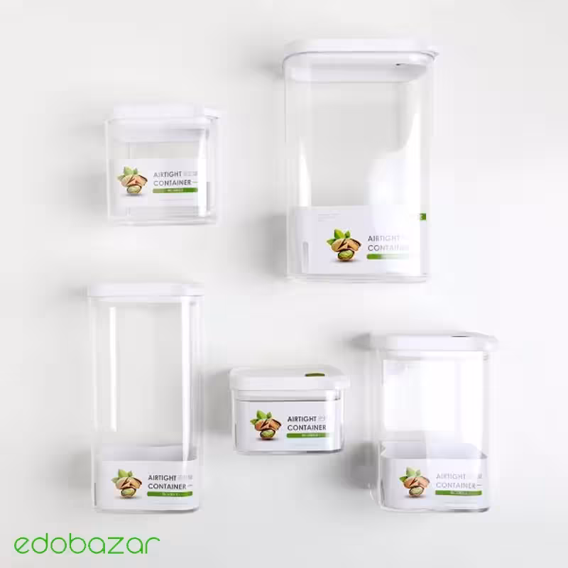 بانکه حبوبات لاکی مستطیل