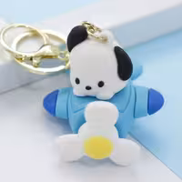 سرکلیدی سیلیکونی سگ در هواپیما آبی 32772