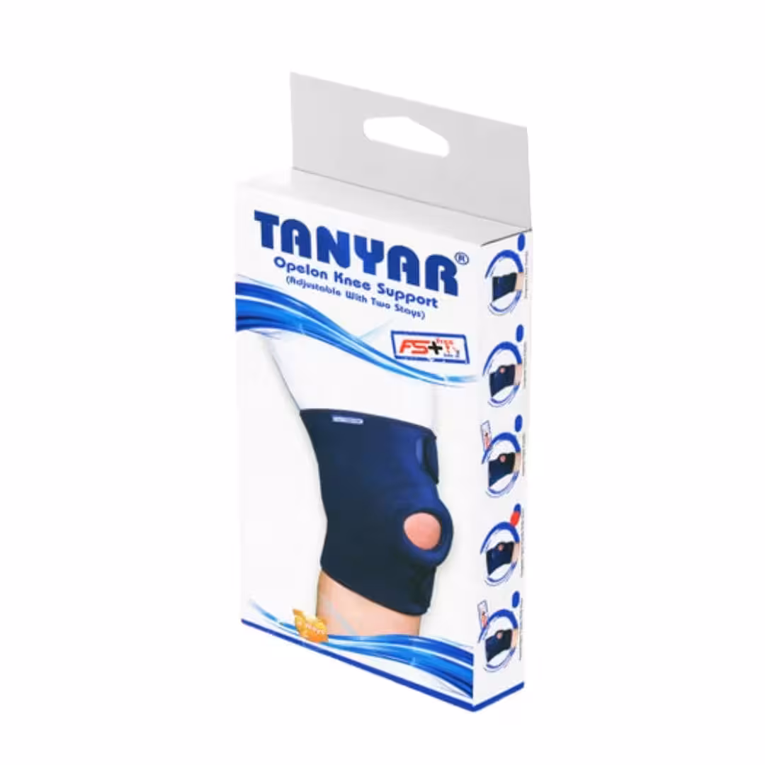 زانوبند قابل تنظیم آتل دار نئوپرنی تن یار کد 5150