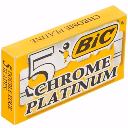 تیغ یدک سنتی اصلاح بیک مدل کروم پلاتینوم بسته 5 عددی