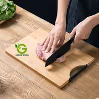 تخته برش گوشت چوبی بامبو مدل L33 کد Gw130601009