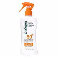 اسپری ضدآفتاب پوست حساس باباریا SPF50 حجم 200 میل اورجینال | محافظت قوی و سبک بدون ایجاد حساسیت