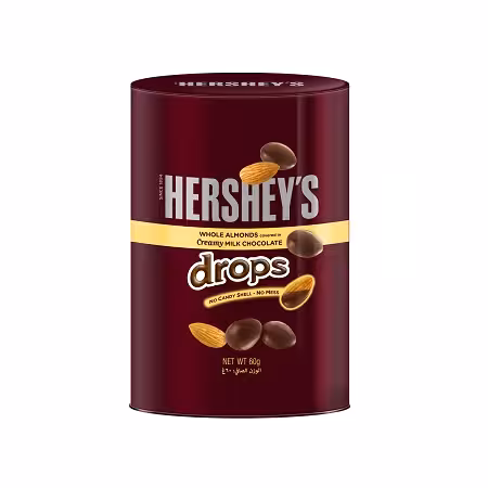 شکلات بادامی هرشیز Hershey’s Drops وزن 60 گرم