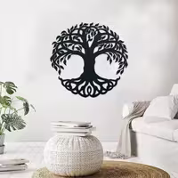 دیوارکوب طرح درخت باریشه