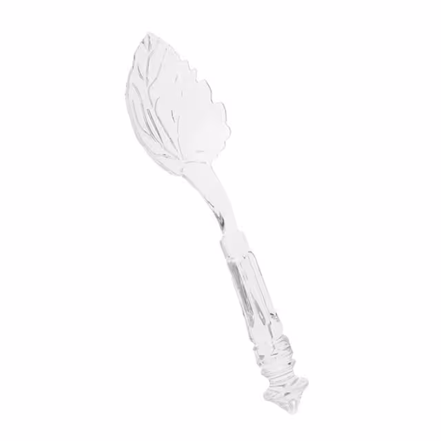 قاشق آجیل خوری آکرولیک طرح برگ کد 09989