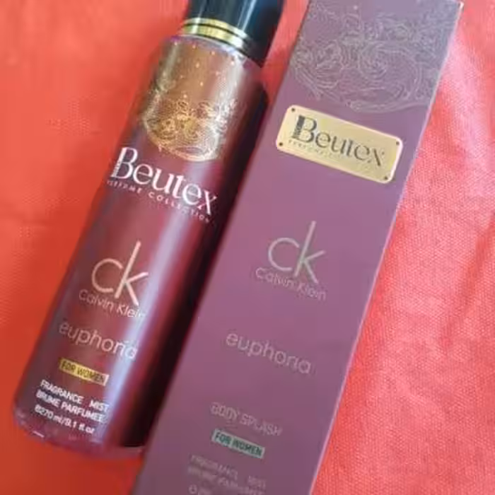 بادی اسپلش زنانه ایفوریا برند بیوتکس اسپری بدن ایفوریا