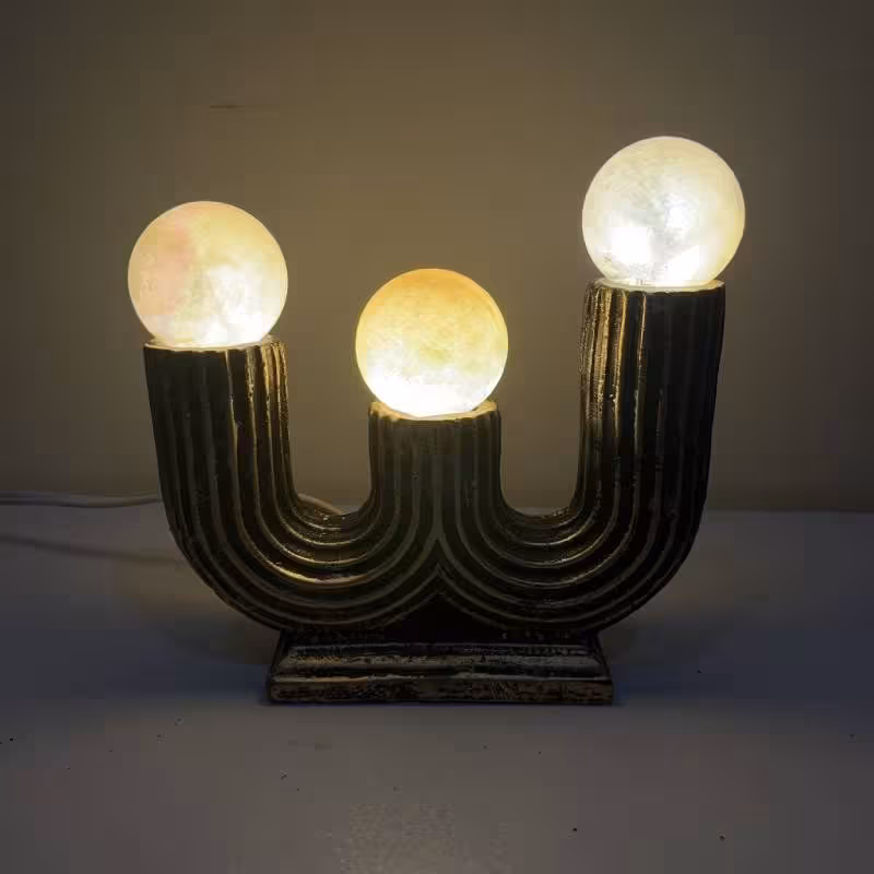 آباژور سه شعله نمک سنگ