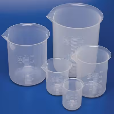 بشر پلاستیکی شفاف قابل اتوکلاو 50 میلی لیتر