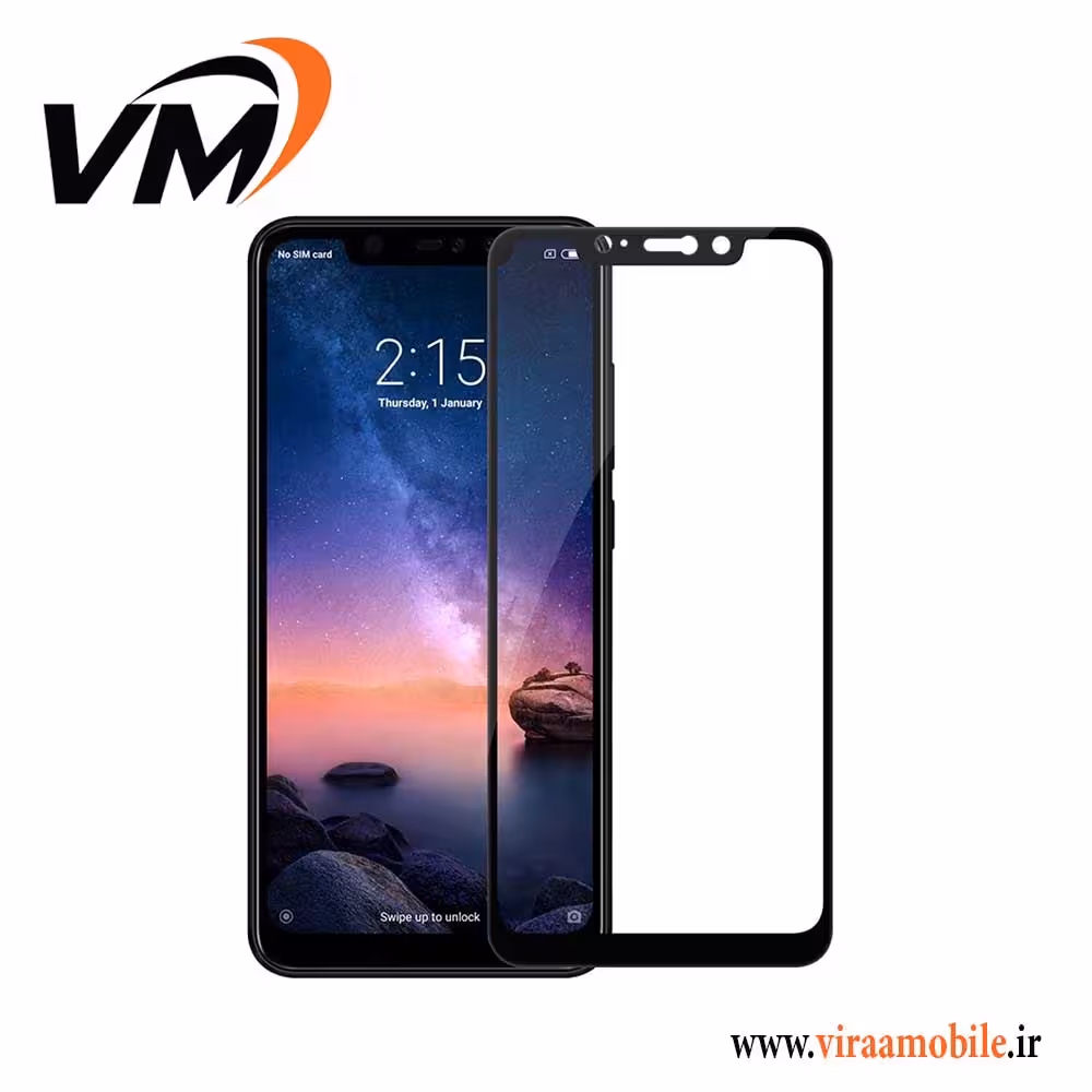 محافظ صفحه نمایش فول چسب شیائومی Redmi Note 6 Pro