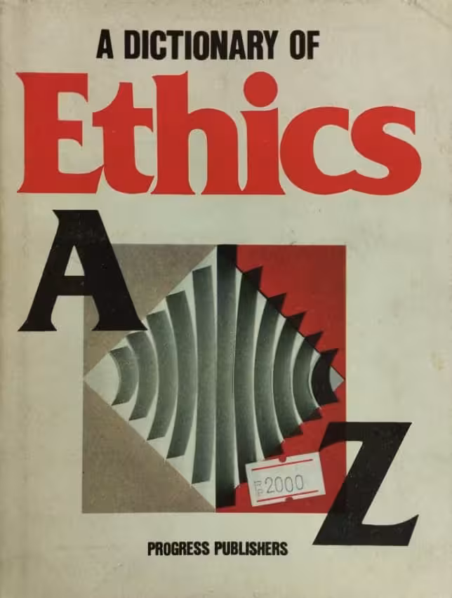 A Dictionary of Ethics