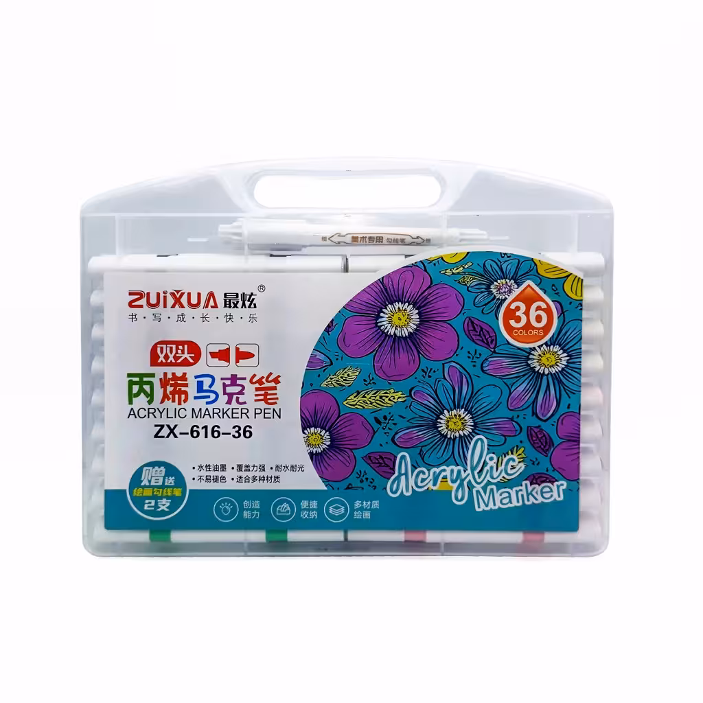 ماژيک اکريليک 36 رنگ برند ZUIXUA